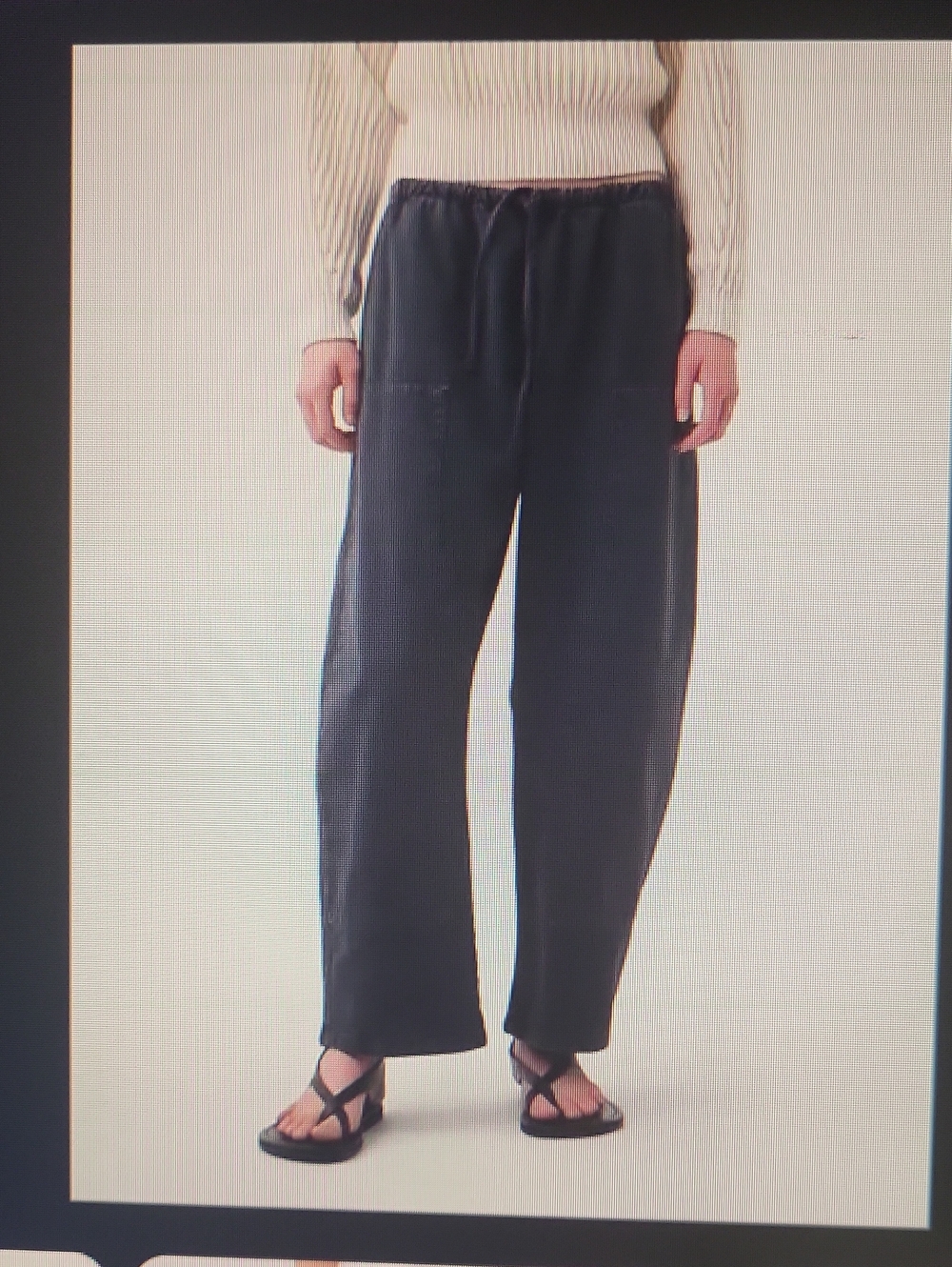 Gap NWT Easy Double Barrel Large Gray Pants Cotton